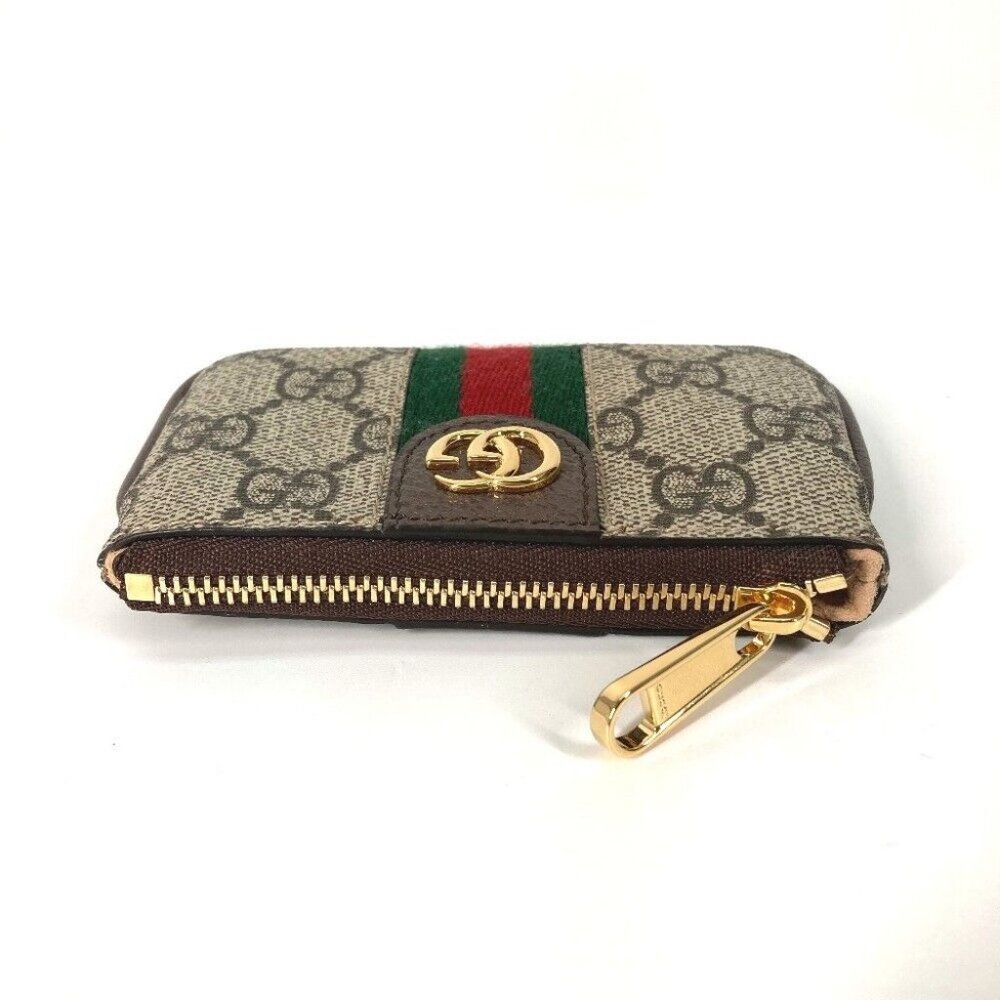 GUCCI GG Supreme Ofidia coin purse Wallet with key hook Key Case - Picture 8 of 14